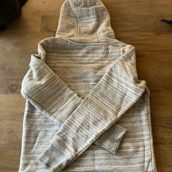 Carhartt Light Grey Striped Design Hoodie Amazing Condition Women’s Size XS 0-2 - Picture 6 of 6
